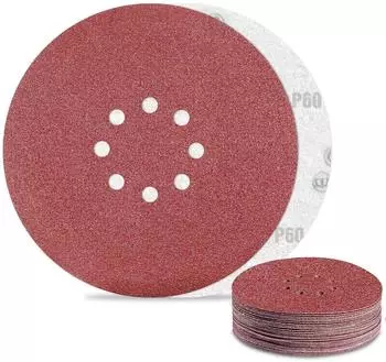 LuxusKollektion Schleifscheiben 225mm Klett K&ouml;rnung 60, 8-Loch, 25 St&uuml;ck