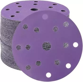 LuxusKollektion Schleifscheiben 150mm Klett Keramik K&ouml;rnung 400 15-Loch 50 St&uuml;ck
