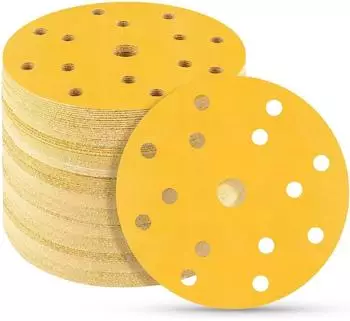 LuxusKollektion Schleifscheiben 150mm, Klett, K&ouml;rnung 320, 15 Loch, 50 St&uuml;ck