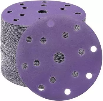 LuxusKollektion Schleifscheiben 150mm Klett, K&ouml;rnung 240, 15 Loch, 50 St&uuml;ck