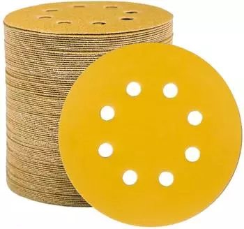 LuxusKollektion Schleifscheiben 125mm Klett 8-Loch K&ouml;rnung 320, 100 St&uuml;ck