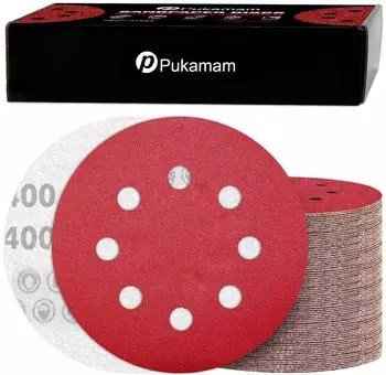 LuxusKollektion Schleifscheiben 125mm Klett P400 8-Loch f&uuml;r Exzenterschleifer (120 St&uuml;ck)