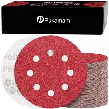 LuxusKollektion Schleifscheiben 125mm, 8-Loch, Klett, K&ouml;rnung P60 (120 St&uuml;ck)