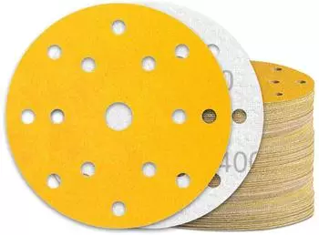 LuxusKollektion Schleifscheiben Klett 150mm 15 Loch K&ouml;rnung 400, 60 St&uuml;ck