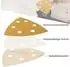 LuxusKollektion Delta-Schleifpapier 93mm, 6 Löcher, Körnung 60-240, 50 Blatt