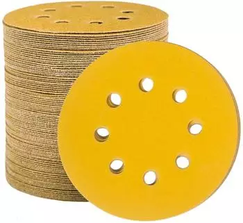 LuxusKollektion Schleifscheiben 125mm Klett 8-Loch K&ouml;rnung 180, 100 St&uuml;ck