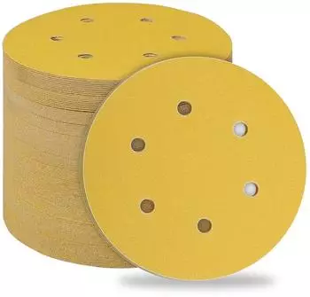 LuxusKollektion Klett-Schleifscheiben 150mm K&ouml;rnung 150, 6-Loch, 50 St&uuml;ck