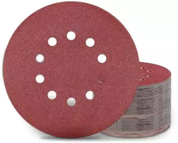 LuxusKollektion Schleifpapier Klett 225mm P100 10 Loch, 50 St&uuml;ck
