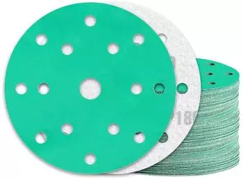 LuxusKollektion Schleifscheiben 150mm Klett 15 Loch K&ouml;rnung 180 (60 St&uuml;ck)