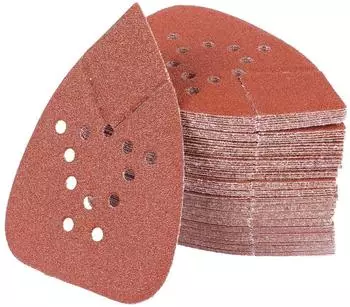 LuxusKollektion Dreieckschleifpapier 80 K&ouml;rnung, 135x93mm, Klett, 90 St&uuml;ck