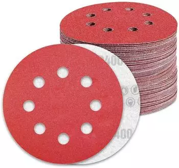 LuxusKollektion Schleifscheiben 125mm Klett P400 8-Loch f&uuml;r Exzenterschleifer, 100 St&uuml;ck