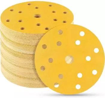 LuxusKollektion Schleifscheiben 150mm, Klett, K&ouml;rnung 220, 15 Loch, 50 St&uuml;ck