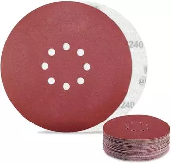 LuxusKollektion Schleifpapier 225mm Klett P240 8-Loch, 30 St&uuml;ck