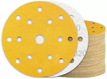LuxusKollektion Schleifscheibe Klett 150mm K&ouml;rnung 320 15-Loch (60 St&uuml;ck)