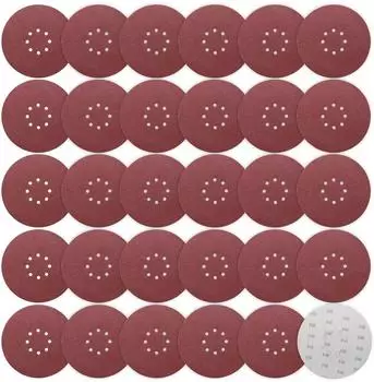 LuxusKollektion Schleifscheiben 225mm Klett P40 8-Loch, 30 St&uuml;ck