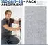 LuxusKollektion Netz-Schleifstreifen Keramik 115x230mm Körnung 180, 25 Stück