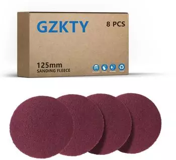 LuxusKollektion Schleifvliese 125mm Klett P150-180 f&uuml;r Exzenterschleifer (8 St&uuml;ck)