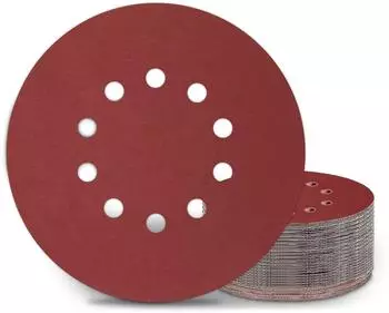 LuxusKollektion Schleifscheiben 225mm Klett P400 10 Loch f&uuml;r Trockenbauschleifer (25 St&uuml;ck)