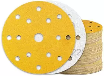 LuxusKollektion Schleifpapier Klett 150mm K&ouml;rnung 220 15 Loch f&uuml;r Exzenterschleifer (60 St&uuml;ck)