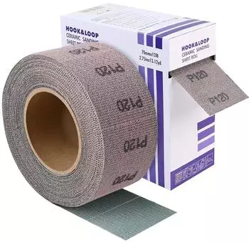 LuxusKollektion Schleifpapier-Rolle Klett Netz P120 70mm x 12m