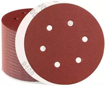 LuxusKollektion Schleifscheiben 150mm Korn 100, 6-Loch, 100 St&uuml;ck