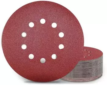 LuxusKollektion Schleifscheiben 225mm Klett P80 10 Loch, 25 St&uuml;ck