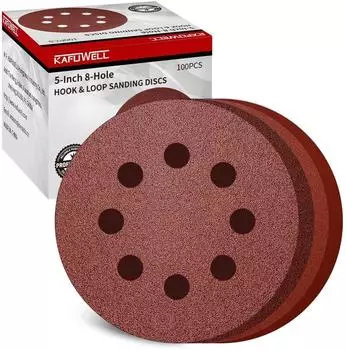 LuxusKollektion Schleifpapier 125mm Klett 8-Loch gemischte K&ouml;rnung 60-320 (100 St&uuml;ck)