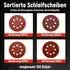LuxusKollektion Schleifpapier 125mm Klett 8-Loch gemischte Körnung 60-320 (100 Stück)