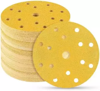 LuxusKollektion Schleifscheiben 150mm Korn 60, 15 Loch, 50 St&uuml;ck