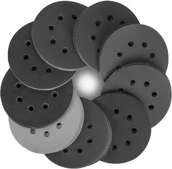 LuxusKollektion Schleifscheiben 125mm Siliciumcarbid Klett K&ouml;rnung 320-2000, 80 St&uuml;ck