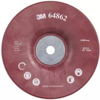 3M Hochleistungsst&uuml;tzteller gerippt 180mm M14 (7000032411)
