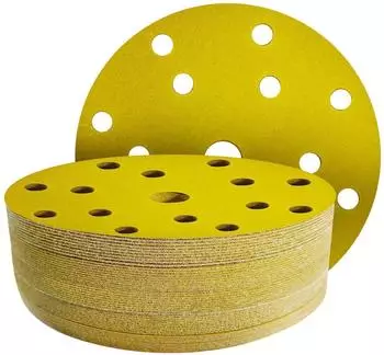 LuxusKollektion Schleifscheiben Klett 150mm, K&ouml;rnung 180, 15-Loch, 50 St&uuml;ck
