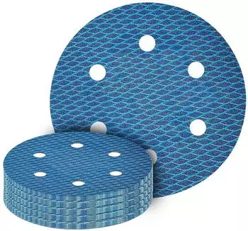 LuxusKollektion Schleifscheiben Klett 225mm P100 6-Loch f&uuml;r Exzenterschleifer (15 Stk)