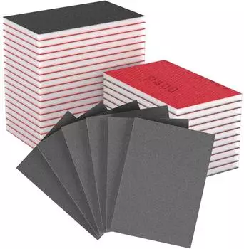 LuxusKollektion Schleifschwamm-Set 32 St&uuml;ck, K&ouml;rnung 400, 100x70mm, Nass/Trocken