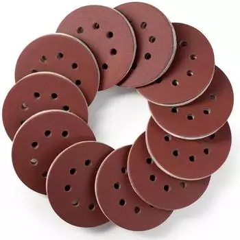 LuxusKollektion Schleifscheiben 125mm Klett 8-Loch P240, 110 St&uuml;ck