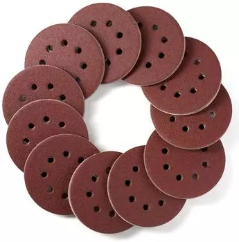 LuxusKollektion Klett-Schleifscheiben 125mm 8-Loch P80, 110 St&uuml;ck