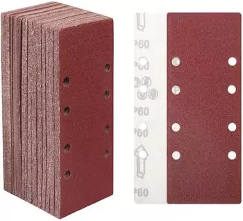 LuxusKollektion Schleifbl&auml;tter 93x230mm K&ouml;rnung 60, 8-Loch, 30-tlg