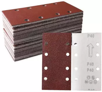 LuxusKollektion Schleifblatt-Set 93x185mm K&ouml;rnung 40, 8-Loch, 30tlg