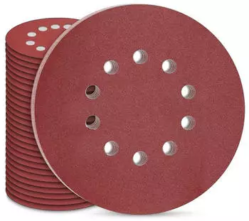 LuxusKollektion Schleifscheiben 225mm Klett P180 10-Loch, 30 St&uuml;ck