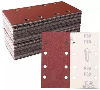 LuxusKollektion Schleifblatt-Set 93x185mm K&ouml;rnung 60, 8-Loch, 30-tlg.