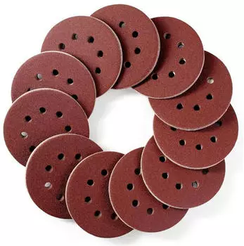LuxusKollektion Schleifscheiben 125mm Klett 8-Loch K&ouml;rnung 120 (110 St&uuml;ck)