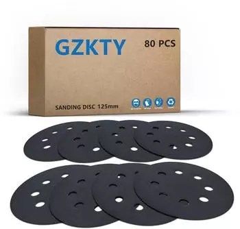 LuxusKollektion Schleifscheiben 125mm Klett Nass/Trocken 80 St&uuml;ck K&ouml;rnung 600-5000