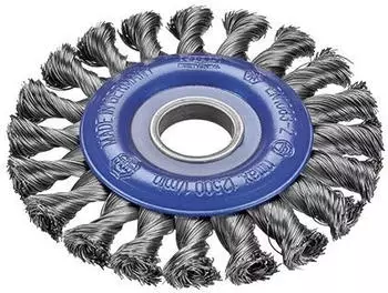 Norton Rundbürste gezopft Edelstahl Ø178x13mm, Bohrung 22,2mm, Draht 0,50mm (2653351)