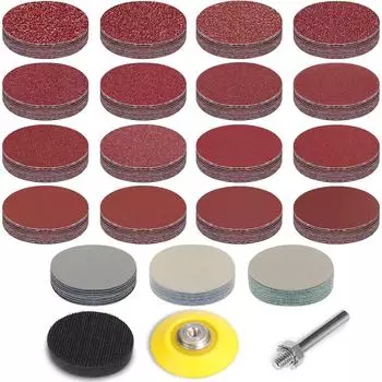 LuxusKollektion Klett-Schleifscheiben-Set 50mm, K&ouml;rnung 40-7000, 190-tlg.