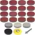 LuxusKollektion Klett-Schleifscheiben-Set 50mm, Körnung 40-7000, 190-tlg.