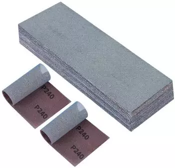 LuxusKollektion Netz-Schleifstreifen Klett 80x230mm K&ouml;rnung 240, 25 St&uuml;ck