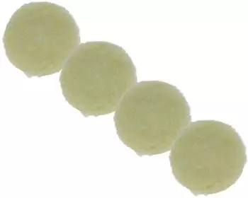 vhbw Polierschwamm 12,5cm Durchmesser, beige (183981026-5)