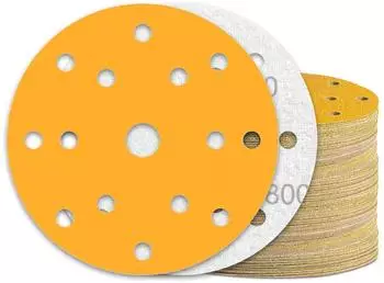 LuxusKollektion Schleifscheibe Klett 150mm 15 Loch K&ouml;rnung 800 (60 St&uuml;ck)