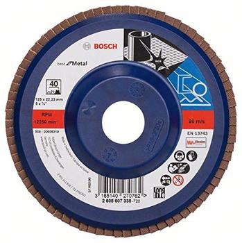 Bosch Blue Metal-top &Oslash; 125 mm Korn 40, gerade, Kunststoff (2 608 607 338)