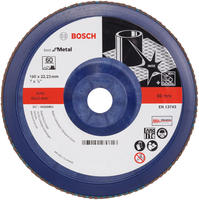 Bosch F&auml;cherschleifscheibe PRO X571, &Oslash;180mm, K&ouml;rnung 60, gerade, f&uuml;r Metall